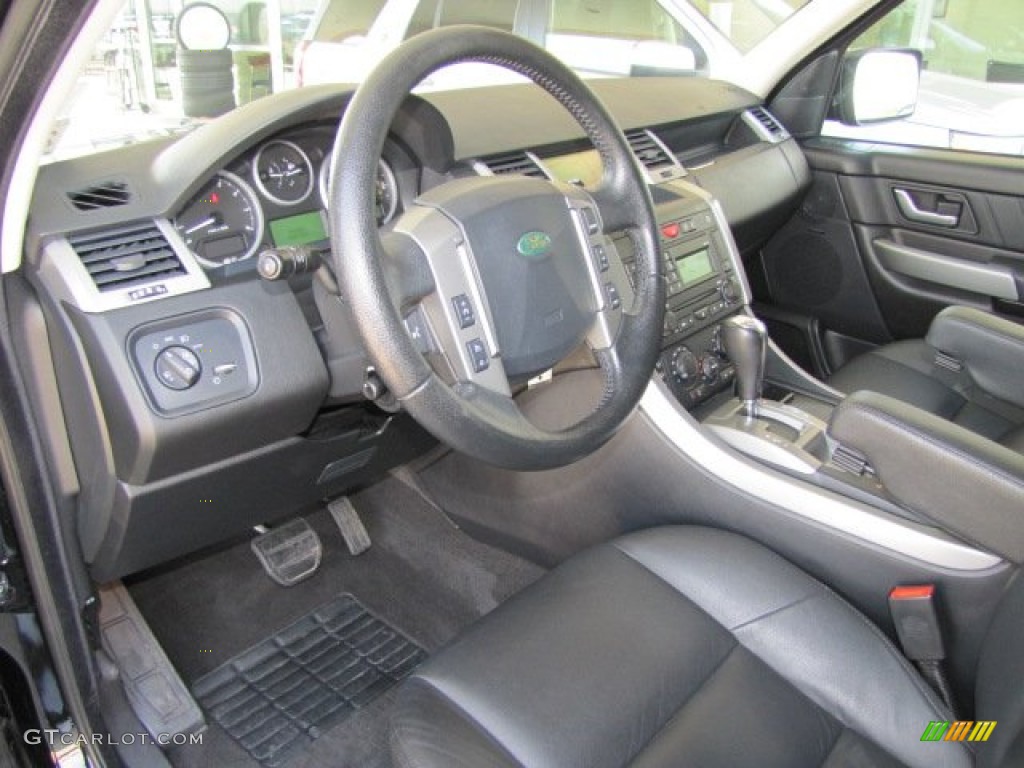 Ebony Black Interior 2008 Land Rover Range Rover Sport HSE Photo #77327505