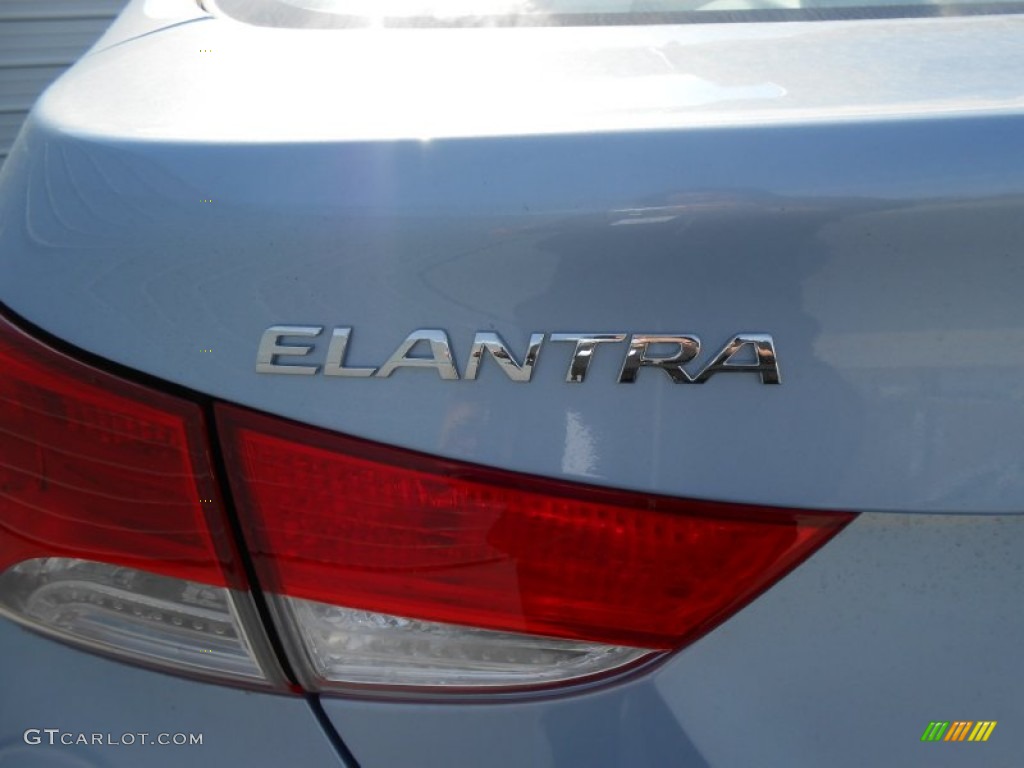 2013 Elantra Limited - Blue Sky Metallic / Beige photo #6