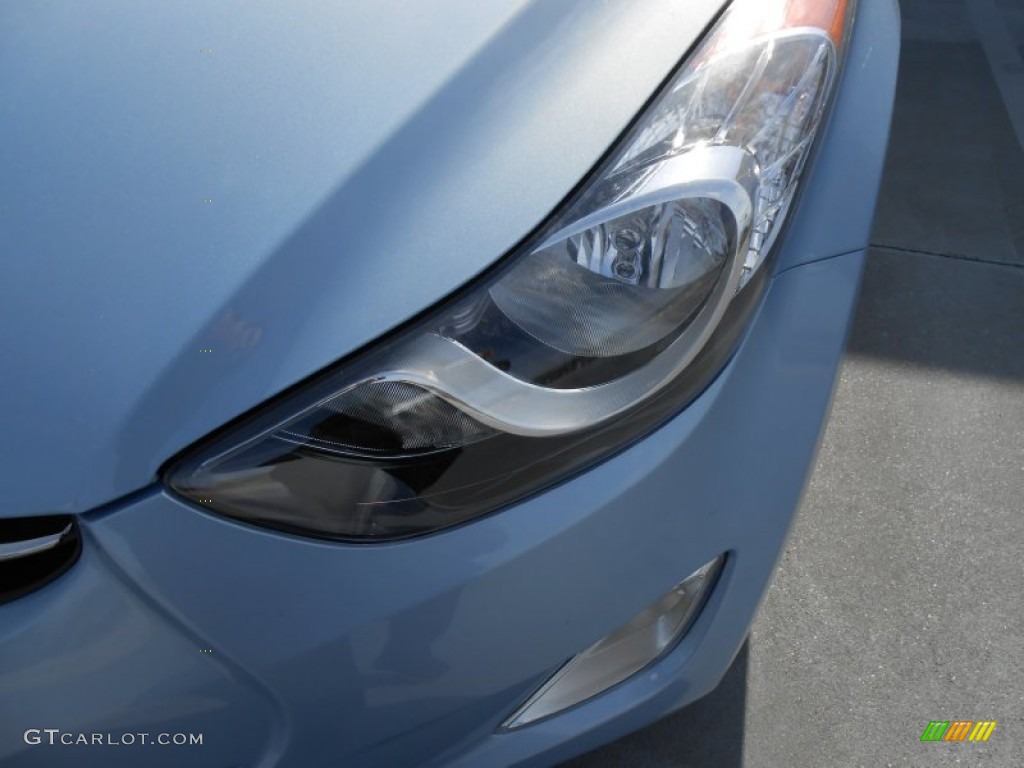 2013 Elantra Limited - Blue Sky Metallic / Beige photo #11