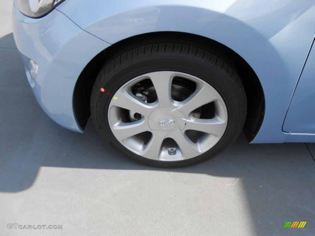 2013 Elantra Limited - Blue Sky Metallic / Beige photo #13