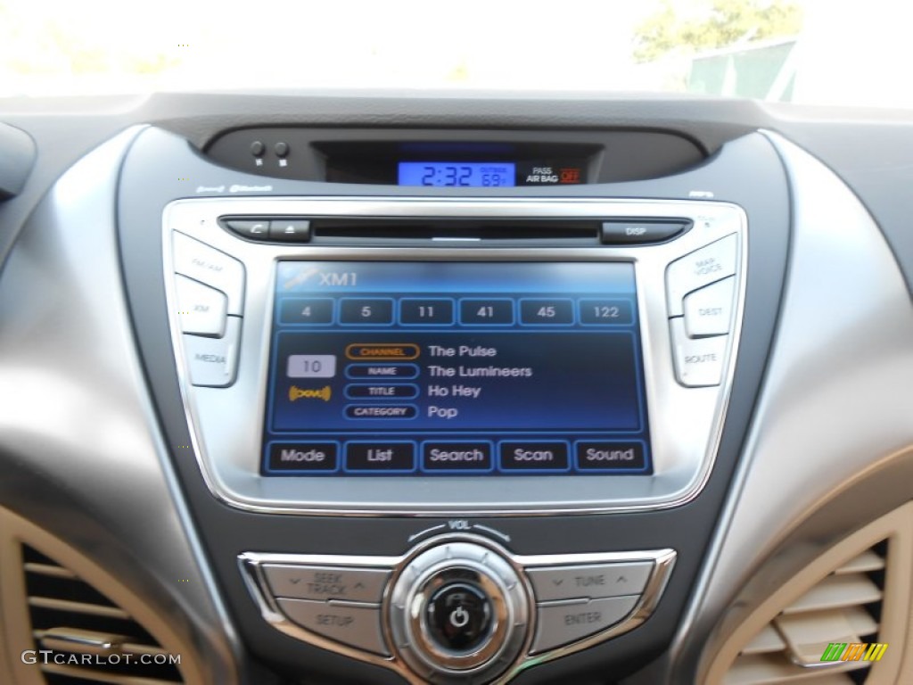 2013 Elantra Limited - Blue Sky Metallic / Beige photo #29