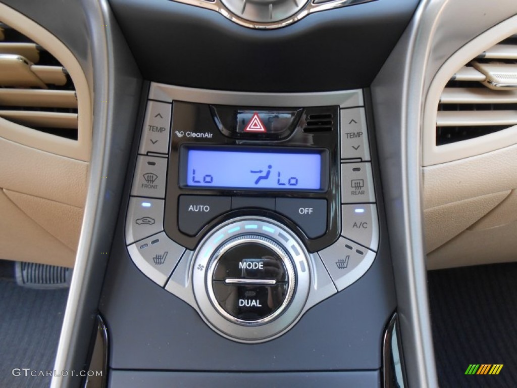 2013 Elantra Limited - Blue Sky Metallic / Beige photo #30