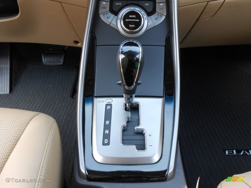2013 Elantra Limited - Blue Sky Metallic / Beige photo #31