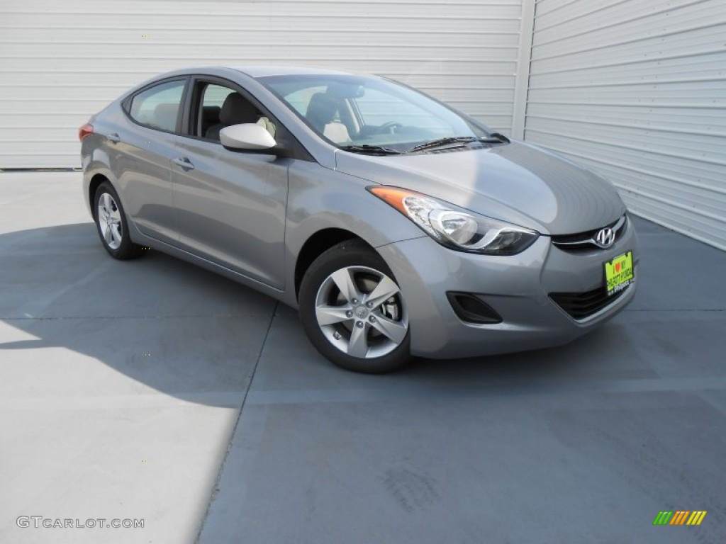 2013 Elantra GLS - Titanium Gray Metallic / Gray photo #2