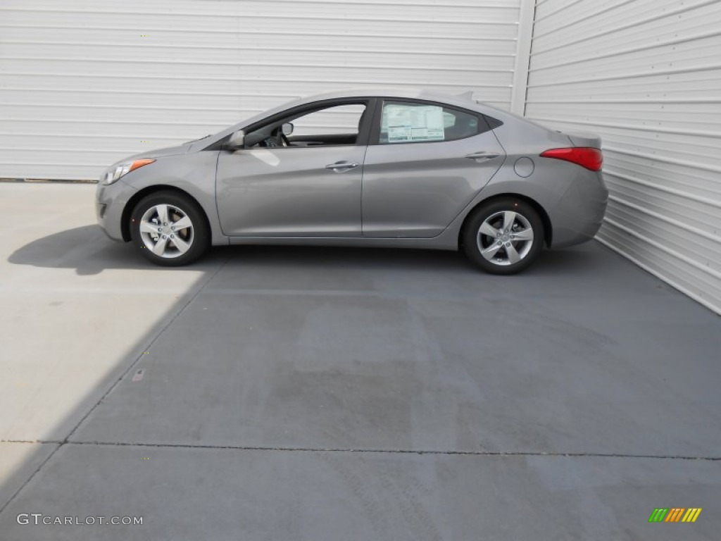 2013 Elantra GLS - Titanium Gray Metallic / Gray photo #7
