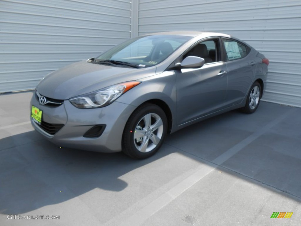 2013 Elantra GLS - Titanium Gray Metallic / Gray photo #8