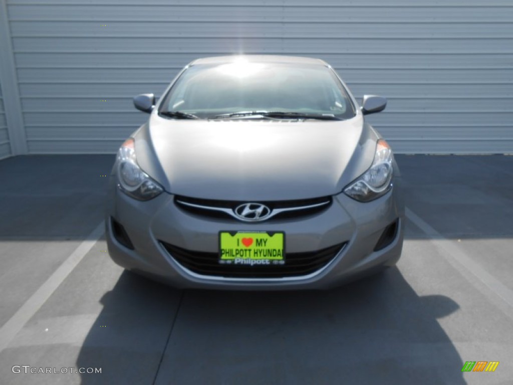 2013 Elantra GLS - Titanium Gray Metallic / Gray photo #9