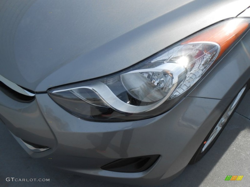 2013 Elantra GLS - Titanium Gray Metallic / Gray photo #10