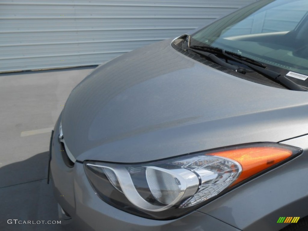 2013 Elantra GLS - Titanium Gray Metallic / Gray photo #11