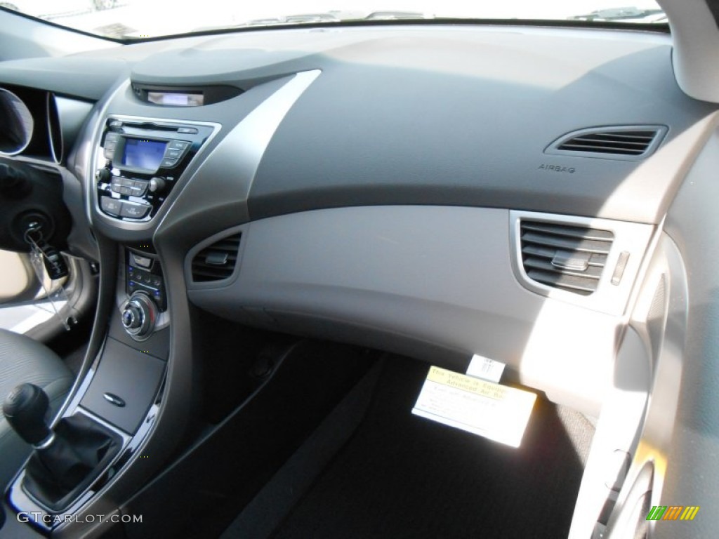 2013 Elantra GLS - Titanium Gray Metallic / Gray photo #17