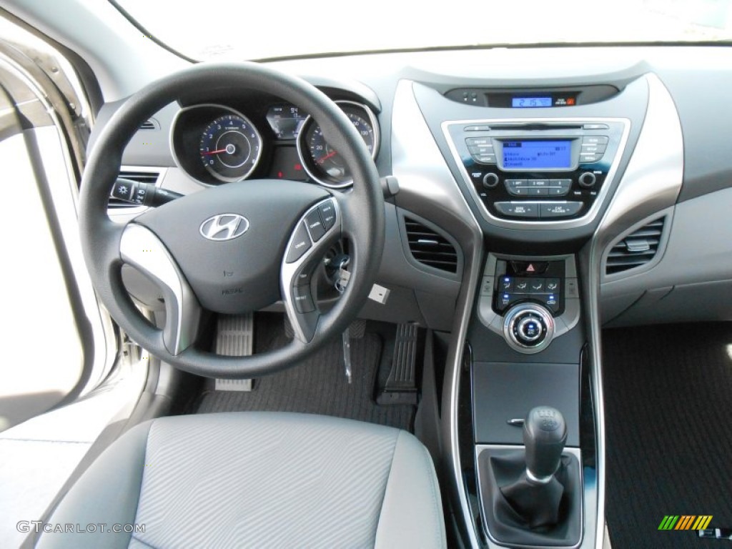 2013 Elantra GLS - Titanium Gray Metallic / Gray photo #24
