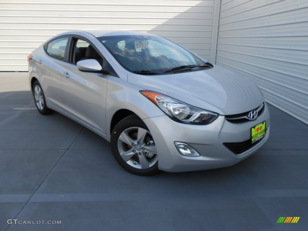 2013 Elantra GLS - Shimmering Air Silver / Gray photo #1