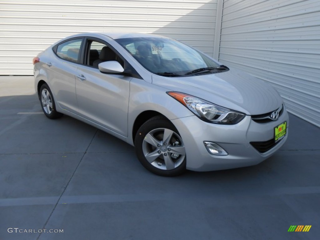 2013 Elantra GLS - Shimmering Air Silver / Gray photo #2