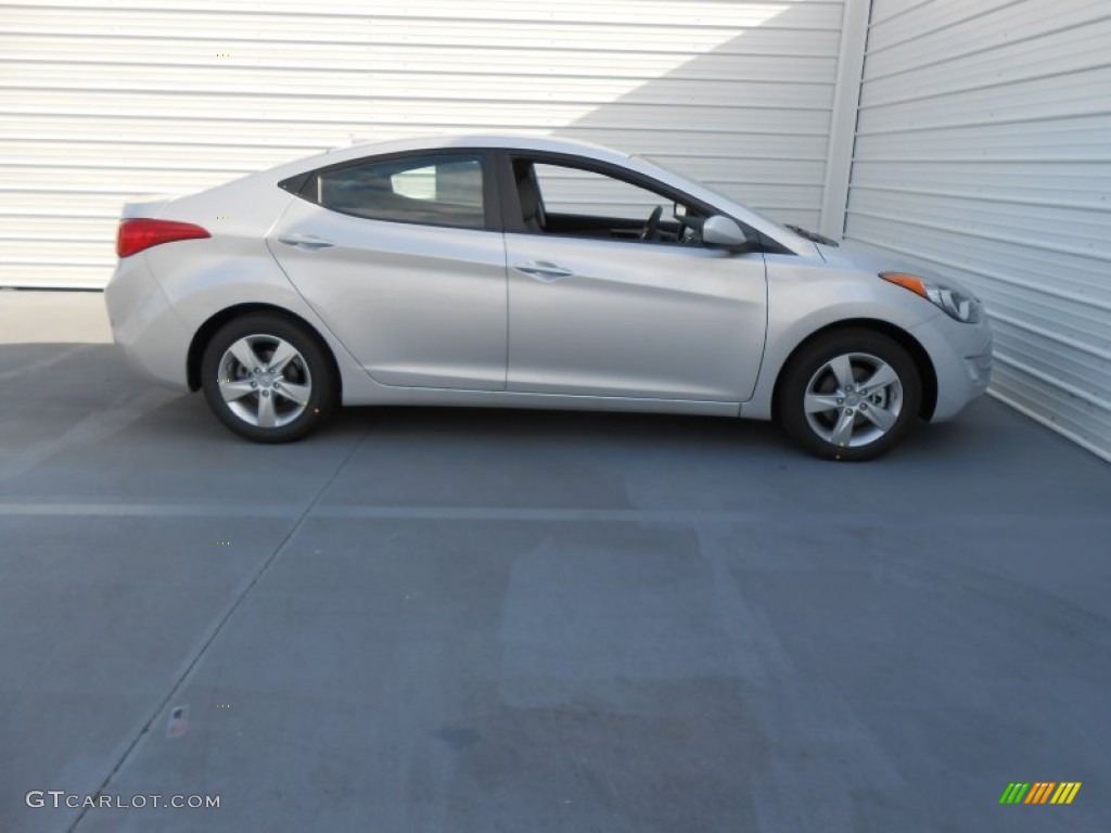 2013 Elantra GLS - Shimmering Air Silver / Gray photo #3
