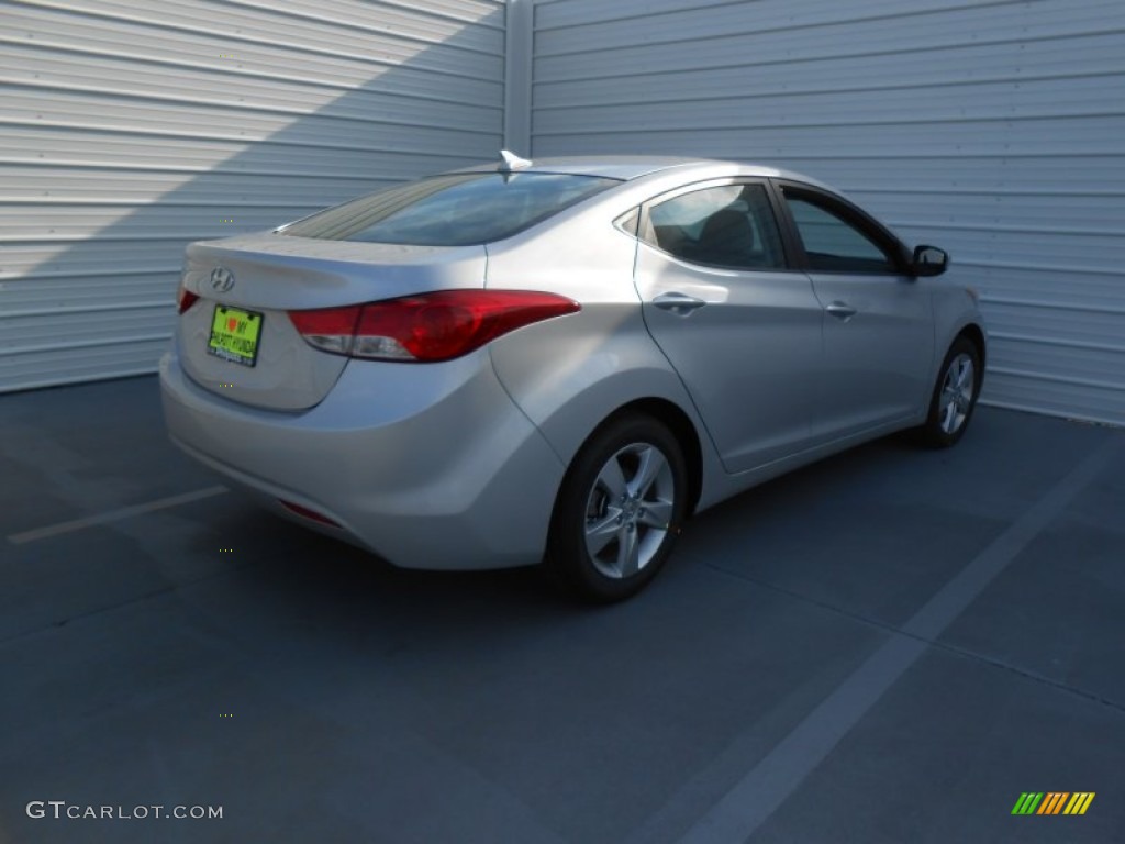 2013 Elantra GLS - Shimmering Air Silver / Gray photo #4