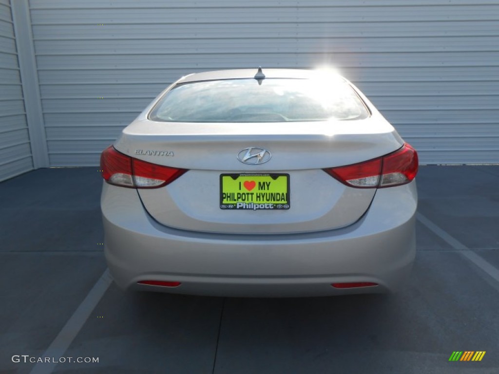 2013 Elantra GLS - Shimmering Air Silver / Gray photo #5