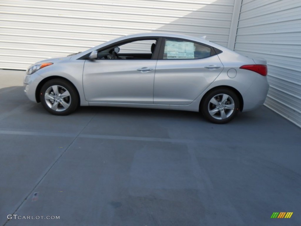 2013 Elantra GLS - Shimmering Air Silver / Gray photo #7