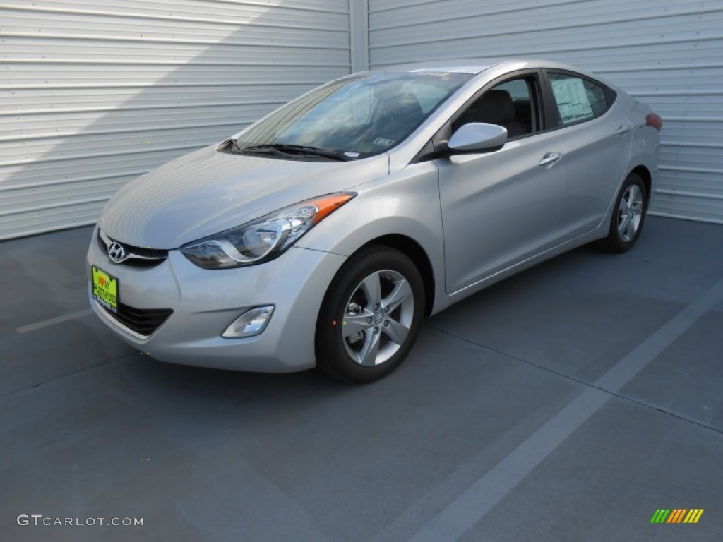 2013 Elantra GLS - Shimmering Air Silver / Gray photo #8