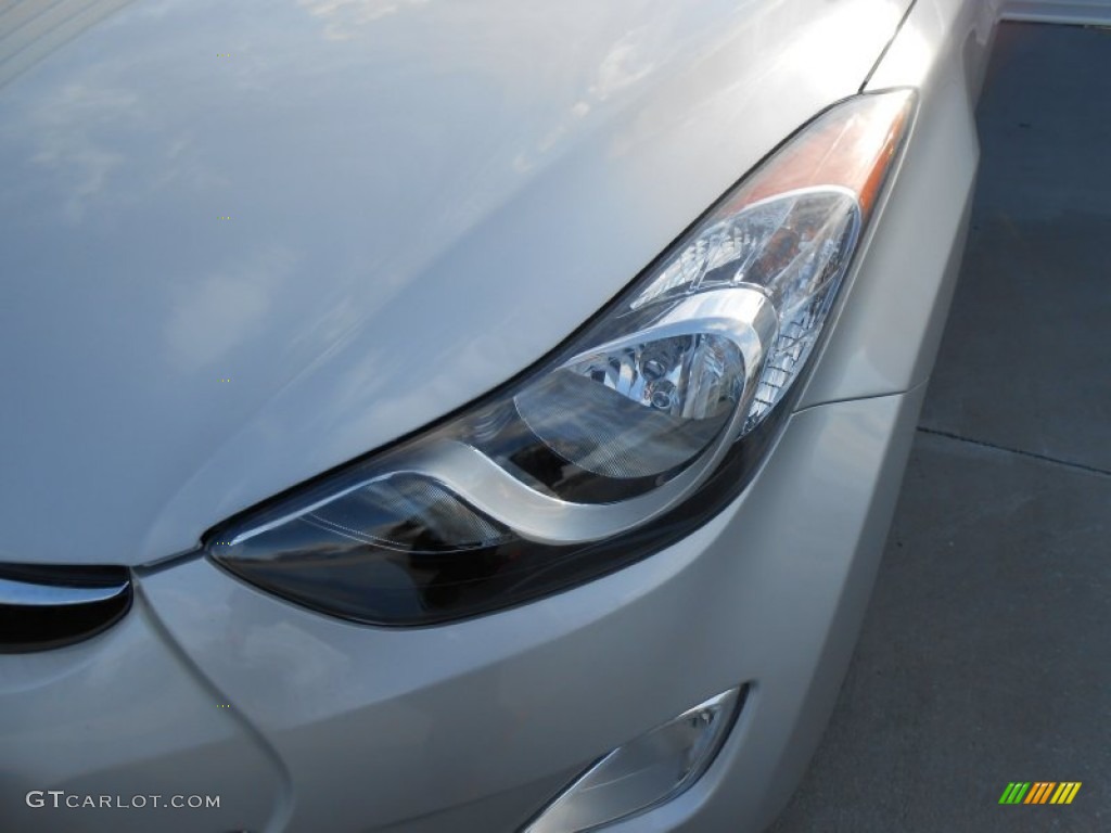 2013 Elantra GLS - Shimmering Air Silver / Gray photo #10