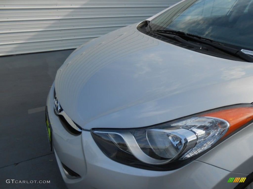 2013 Elantra GLS - Shimmering Air Silver / Gray photo #11