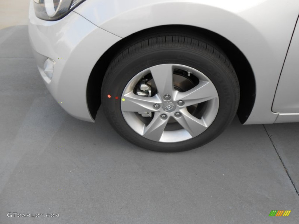 2013 Elantra GLS - Shimmering Air Silver / Gray photo #12