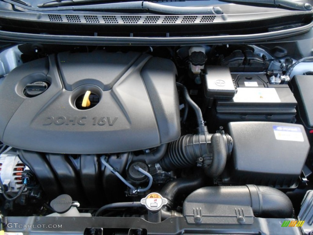 2013 Elantra GLS - Shimmering Air Silver / Gray photo #16