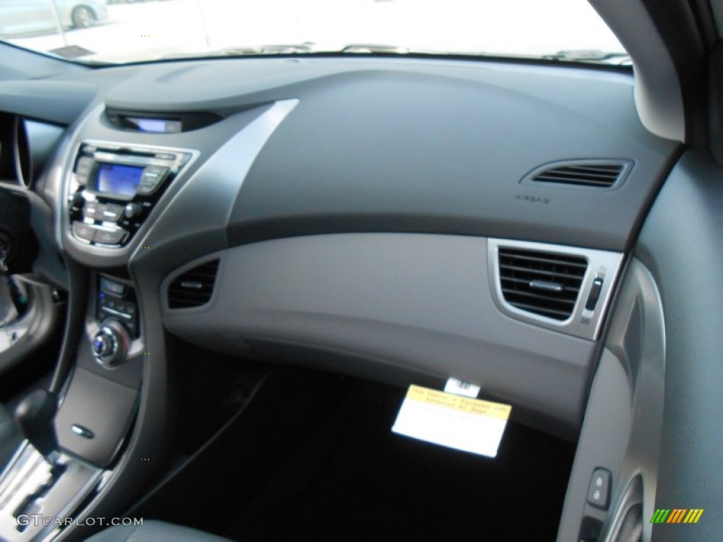 2013 Elantra GLS - Shimmering Air Silver / Gray photo #17