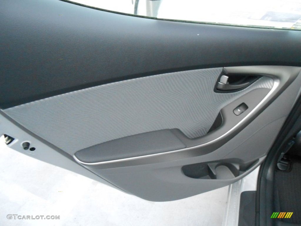 2013 Elantra GLS - Shimmering Air Silver / Gray photo #18