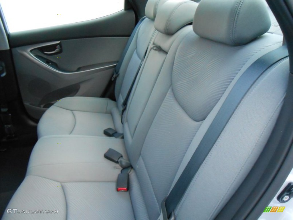 2013 Elantra GLS - Shimmering Air Silver / Gray photo #19