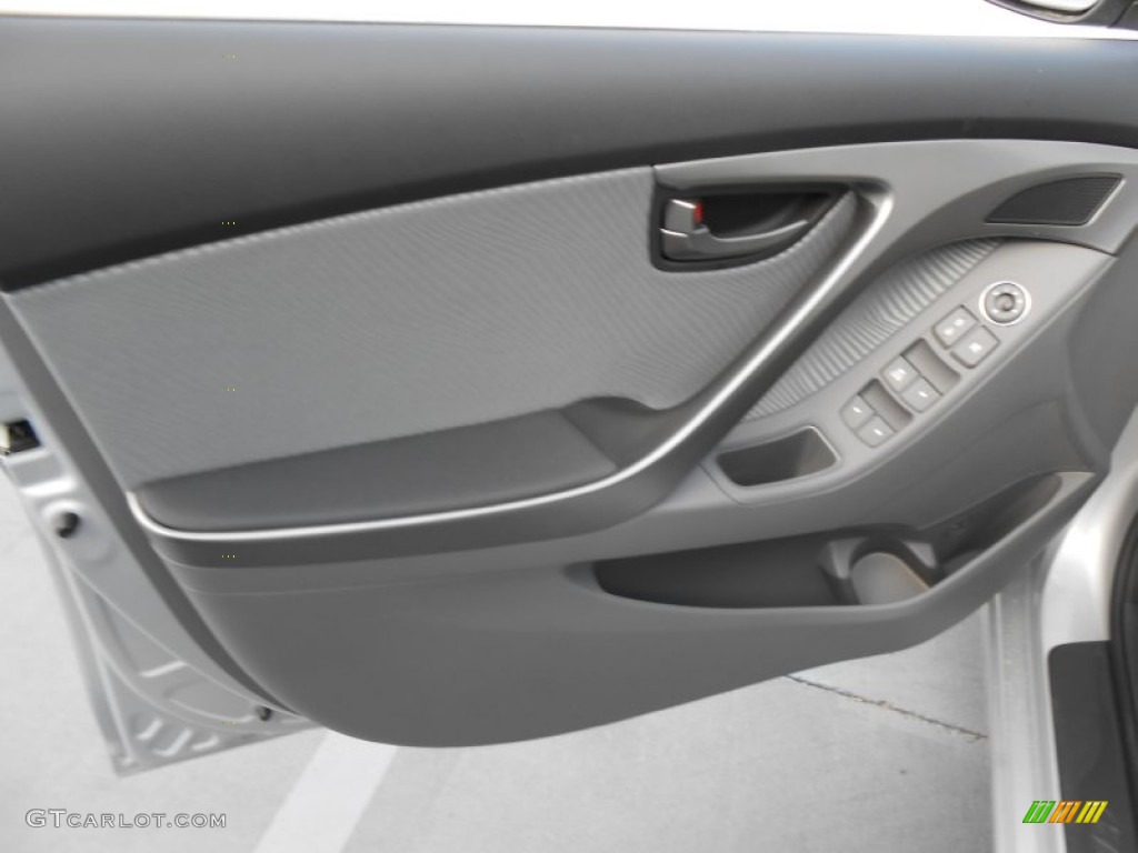 2013 Elantra GLS - Shimmering Air Silver / Gray photo #20