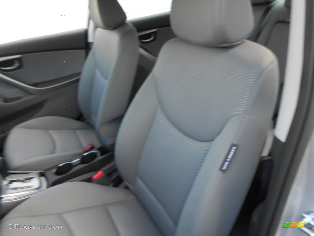 2013 Elantra GLS - Shimmering Air Silver / Gray photo #22