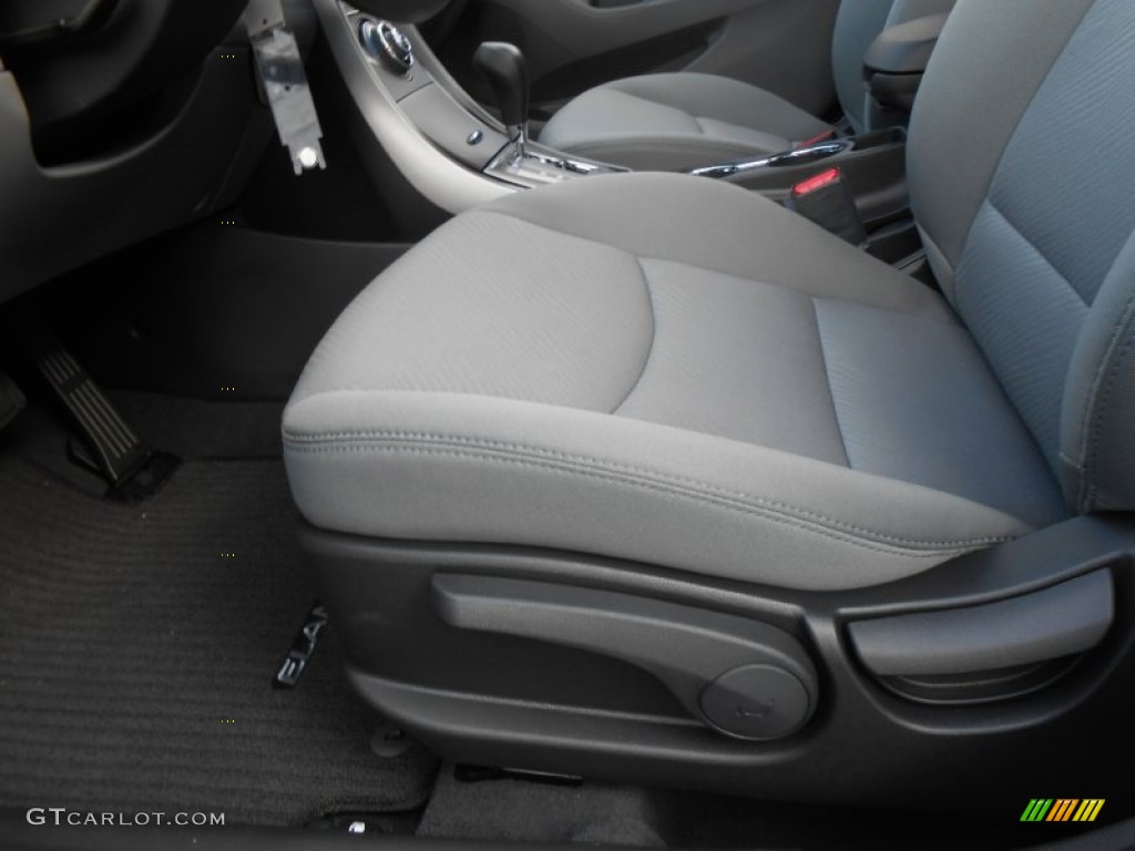 2013 Elantra GLS - Shimmering Air Silver / Gray photo #23