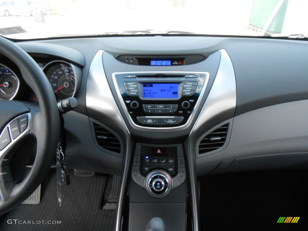 2013 Elantra GLS - Shimmering Air Silver / Gray photo #25