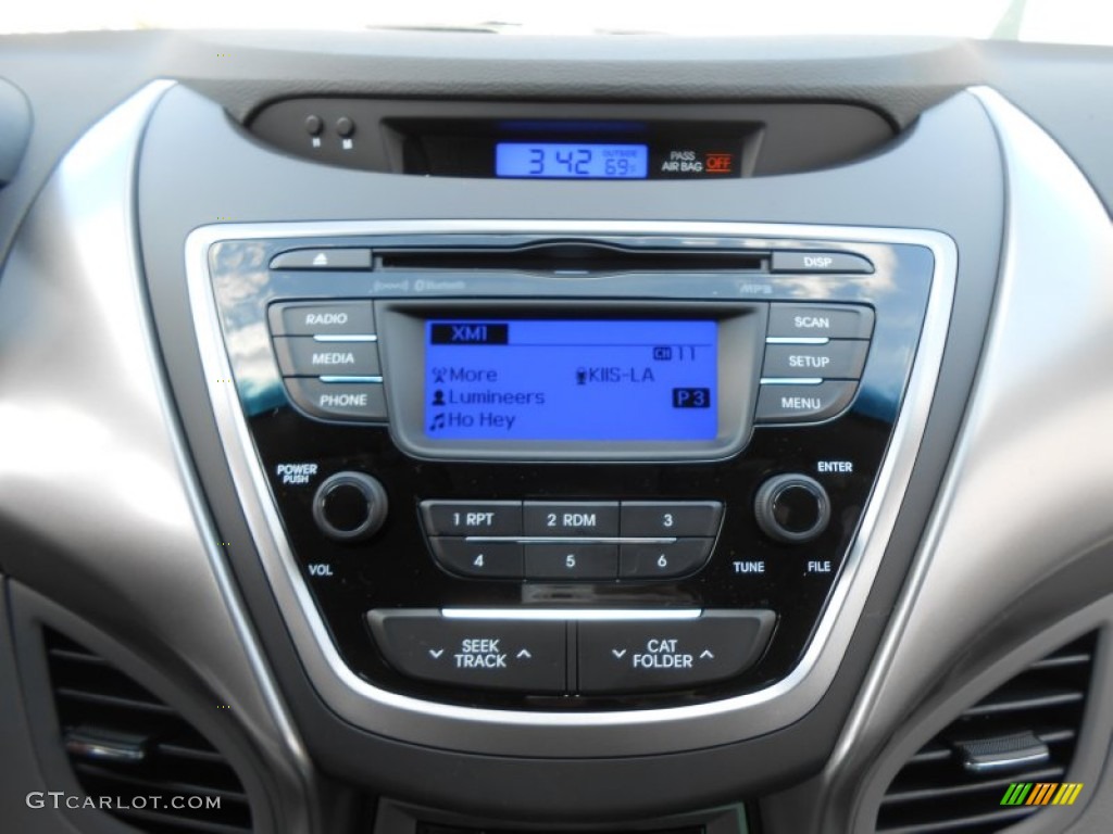 2013 Elantra GLS - Shimmering Air Silver / Gray photo #26