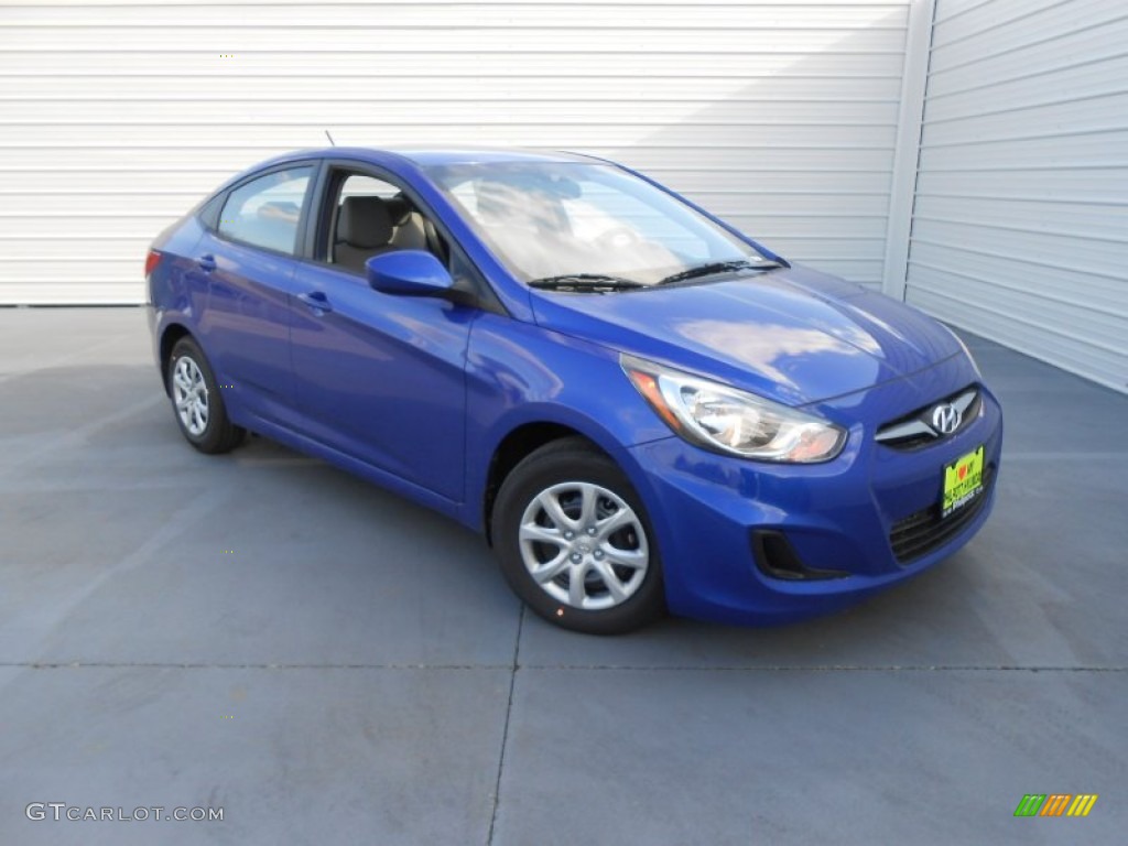 Marathon Blue Hyundai Accent