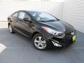 2013 Black Noir Pearl Hyundai Elantra Coupe GS  photo #3