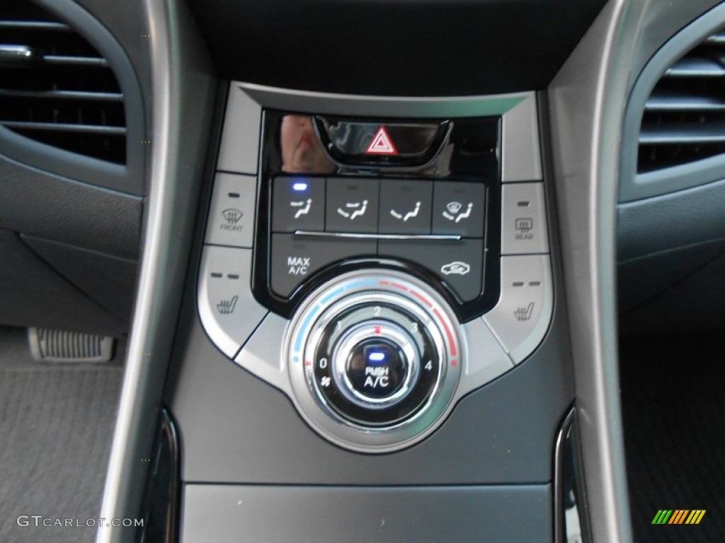 2013 Elantra Coupe GS - Black Noir Pearl / Blue photo #27