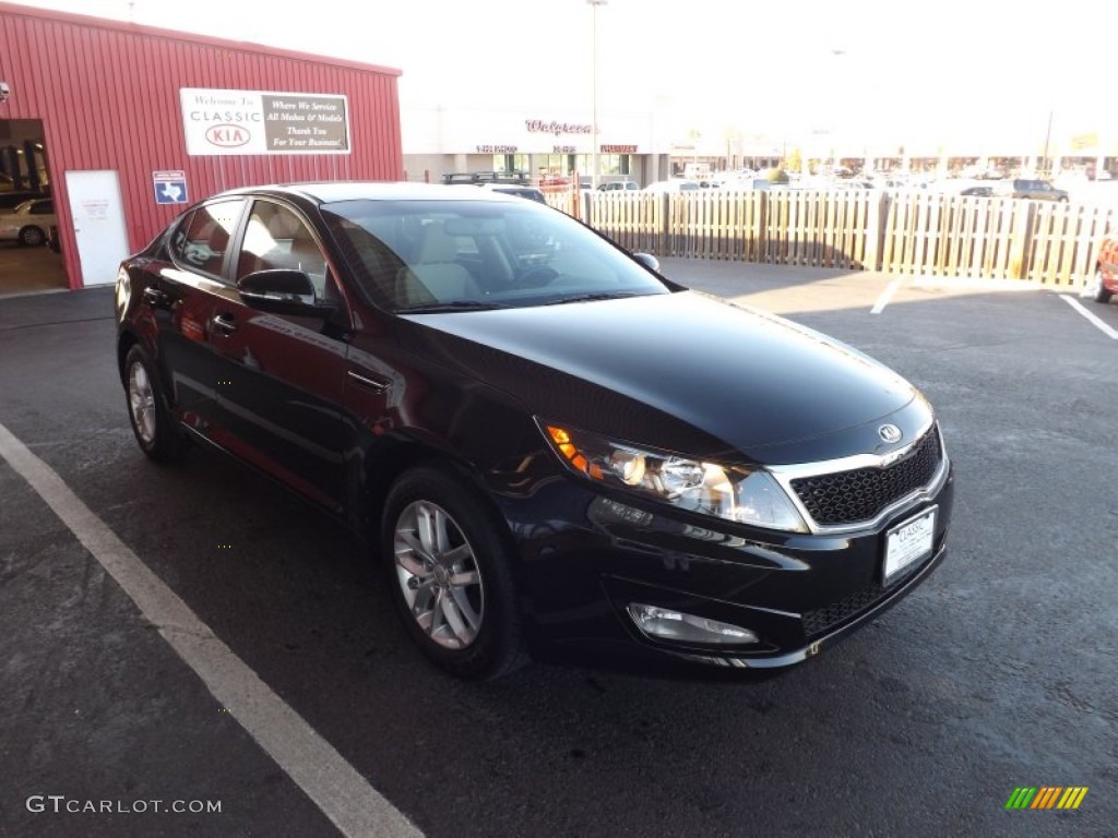 2013 Optima LX - Ebony Black / Beige photo #1