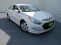 2012 Porcelain White Pearl Hyundai Sonata Hybrid  photo #1