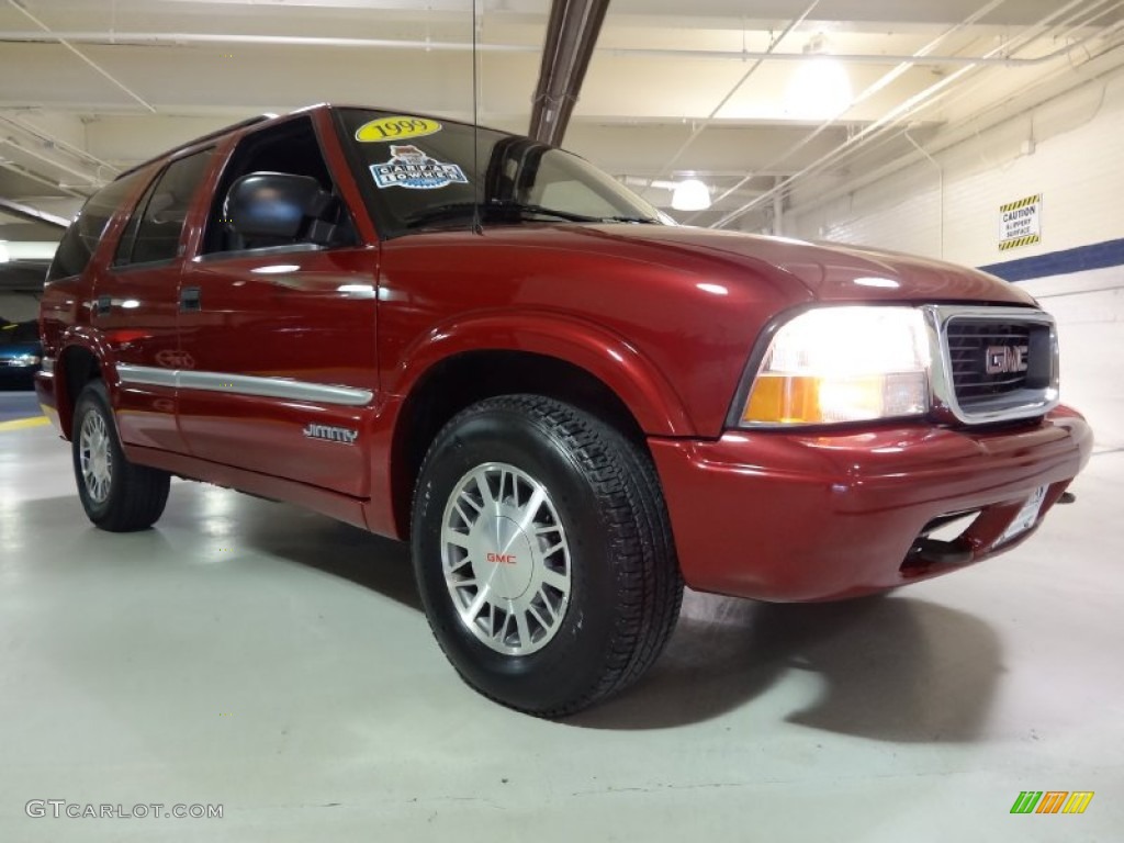 1999 Jimmy SLE 4x4 - Cherry Red Metallic / Graphite photo #5