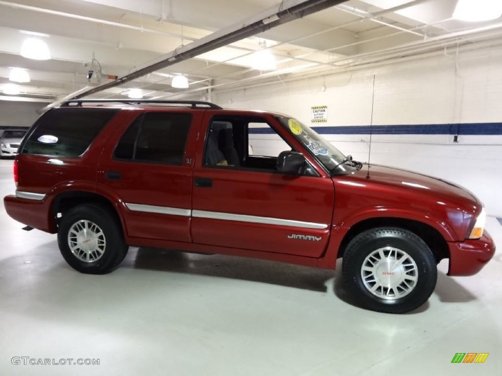 1999 Jimmy SLE 4x4 - Cherry Red Metallic / Graphite photo #6