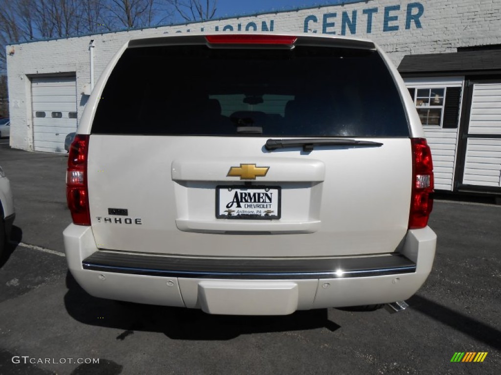 2013 Tahoe LTZ 4x4 - White Diamond Tricoat / Ebony photo #6
