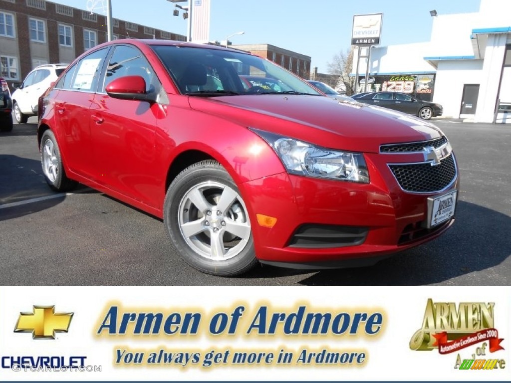 2013 Cruze LT - Crystal Red Metallic Tintcoat / Jet Black photo #1