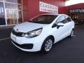 2013 Clear White Kia Rio EX Sedan  photo #2