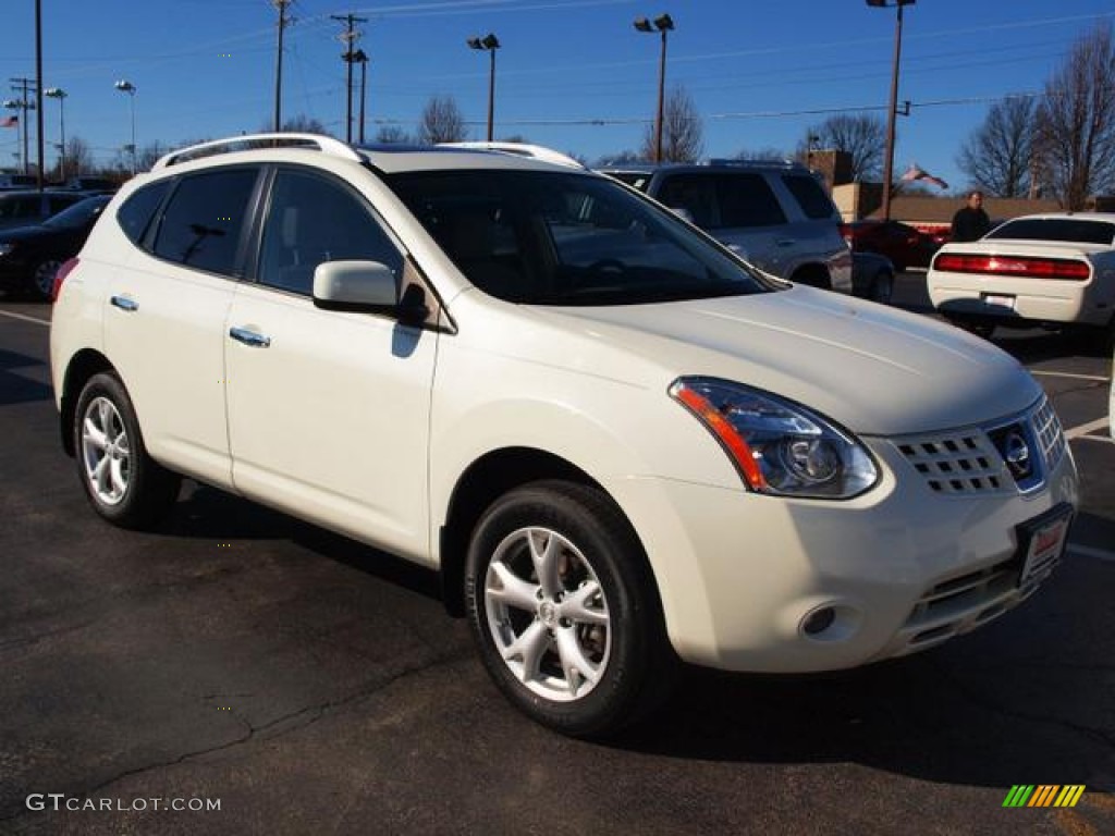 Phantom White 2010 Nissan Rogue SL AWD Exterior Photo #77332419
