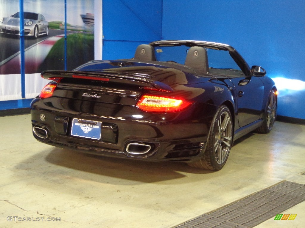 2010 911 Turbo Cabriolet - Black / Black photo #14