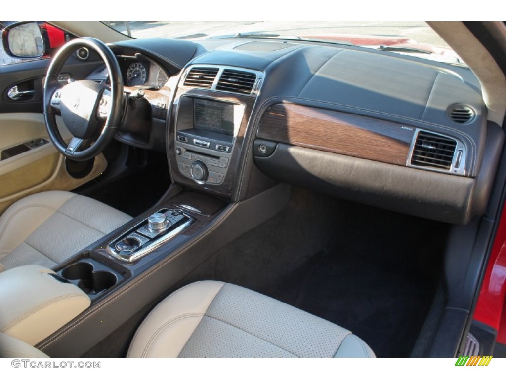 2010 Jaguar XK XKR Convertible Ivory Dashboard Photo #77333561