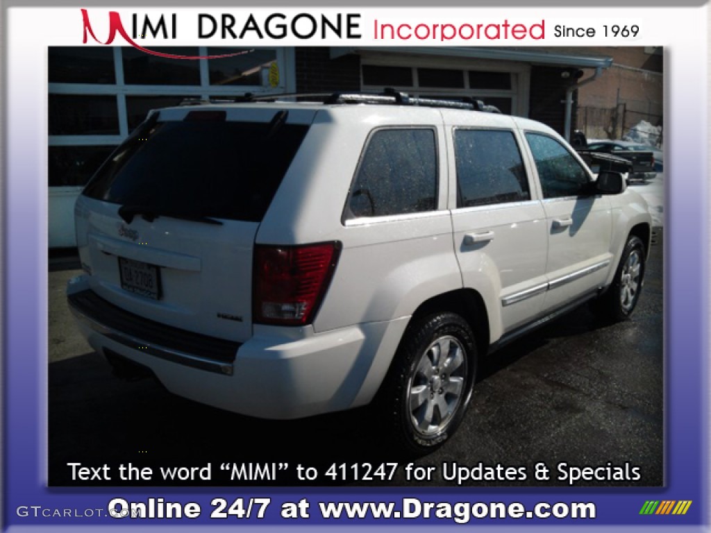 2008 Grand Cherokee Limited 4x4 - Stone White / Dark Slate Gray/Light Graystone photo #6