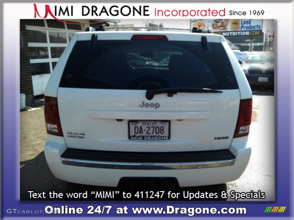 2008 Grand Cherokee Limited 4x4 - Stone White / Dark Slate Gray/Light Graystone photo #7