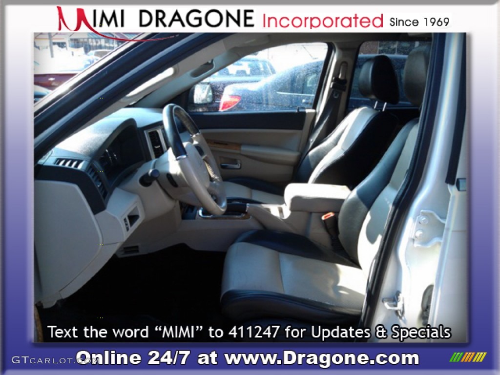 2008 Grand Cherokee Limited 4x4 - Stone White / Dark Slate Gray/Light Graystone photo #10